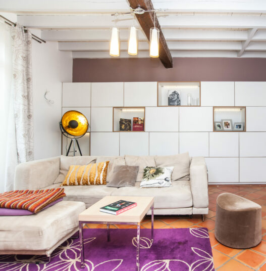 Agrandissement de la pièce de vie et ouverture des murs porteurs, création d'une niche {{brizy_dc_image_alt imageSrc=