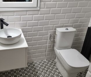 Rénovation d'un toilette et son lave main
