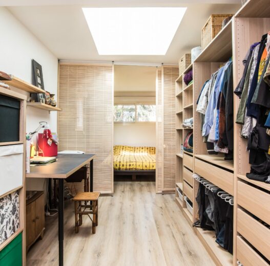 Extension ossature bois chambre parentale et son dressing